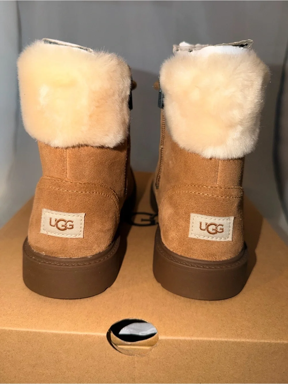 UGG Kids Azell Hiker Weather Boots- Chestnut